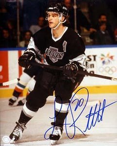 Luc Robitaille Autographed 8x10 Photo - Vintage Dugout