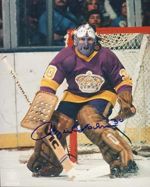 Rogie Vachon Autographed 8x10 Photo - Vintage Dugout