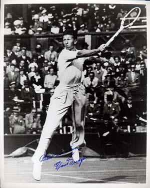 Don Budge Autographed 8x10 Photo - Vintage Dugout