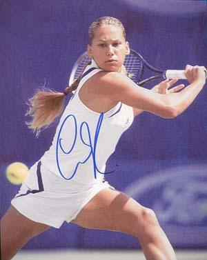 Anna Kournikova Autographed 8x10 Photo - Vintage Dugout