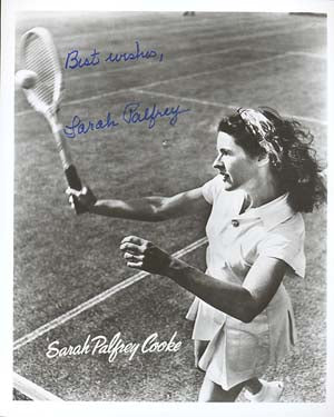 Sarah Palfrey Autographed 8x10 Photo