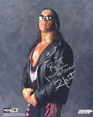 Bret Hart Autographed 8x10 Photo - Vintage Dugout