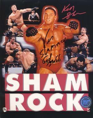 Ken Shamrock Autographed 8x10 Photo - Vintage Dugout